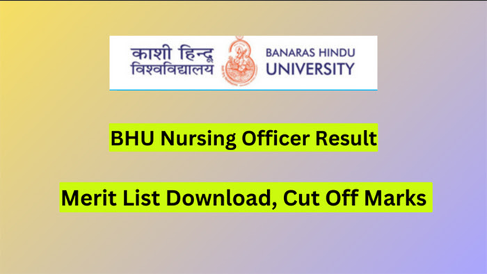 BHU Nursing Officer Result