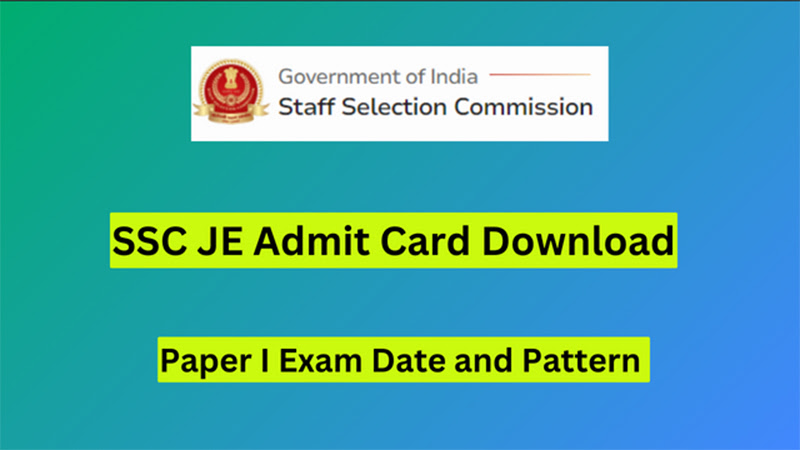 SSC JE Admit Card