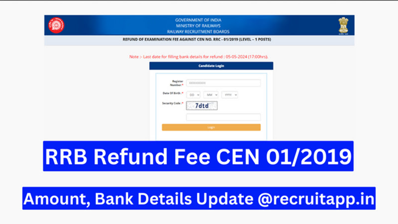 RRB Refund Fee CEN 01/2019