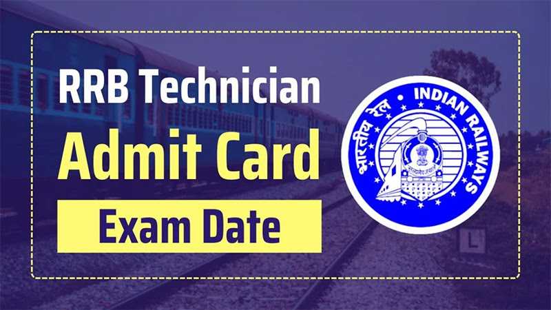 RRB Technician Admit Card