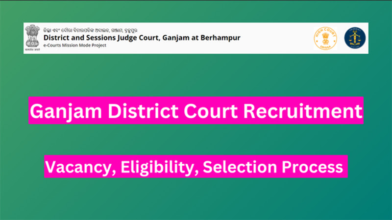 Ganjam District Court Recruitment