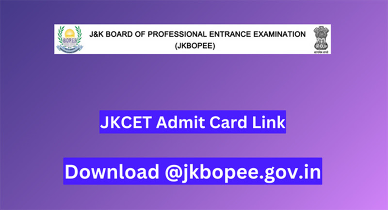 JKCET Admit Card