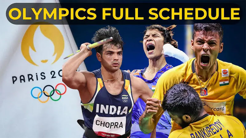 Paris Olympics India Schedule 2024